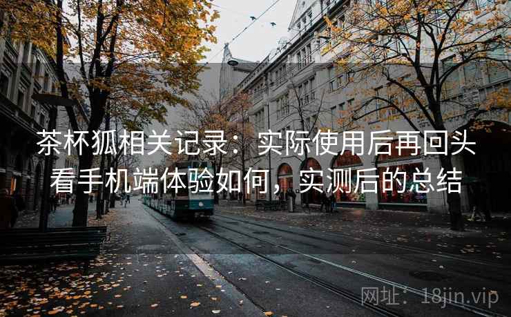 茶杯狐相关记录：实际使用后再回头看手机端体验如何，实测后的总结