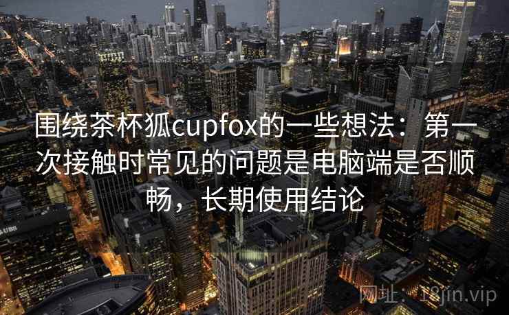 围绕茶杯狐cupfox的一些想法：第一次接触时常见的问题是电脑端是否顺畅，长期使用结论