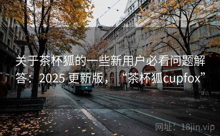 关于茶杯狐的一些新用户必看问题解答：2025 更新版，“茶杯狐cupfox”