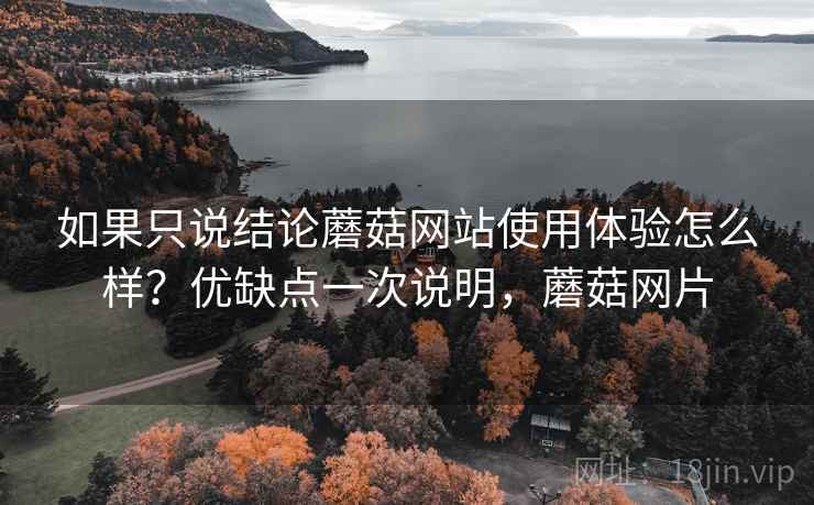 如果只说结论蘑菇网站使用体验怎么样?优缺点一次说明,蘑菇网片 如果只说结论蘑菇网站使用体验怎么样?优缺点一次说明,蘑菇网片